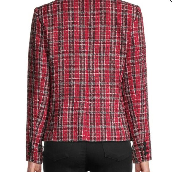 KARL LAGERFELD PARIS TWEED BLAZER SZ 10 - Picture 16 of 16